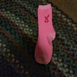 Pink cancer socks for donations